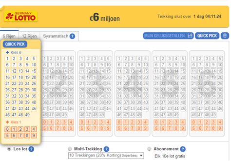 Play Lotto 6Aus49 Online .